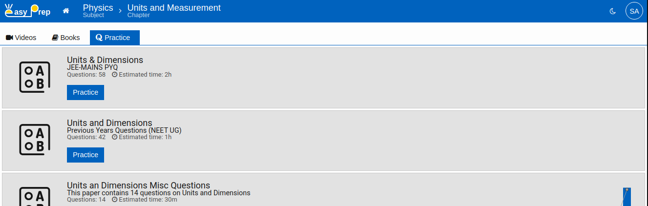 Topic Selector Breadcrumb